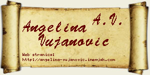 Angelina Vujanović vizit kartica